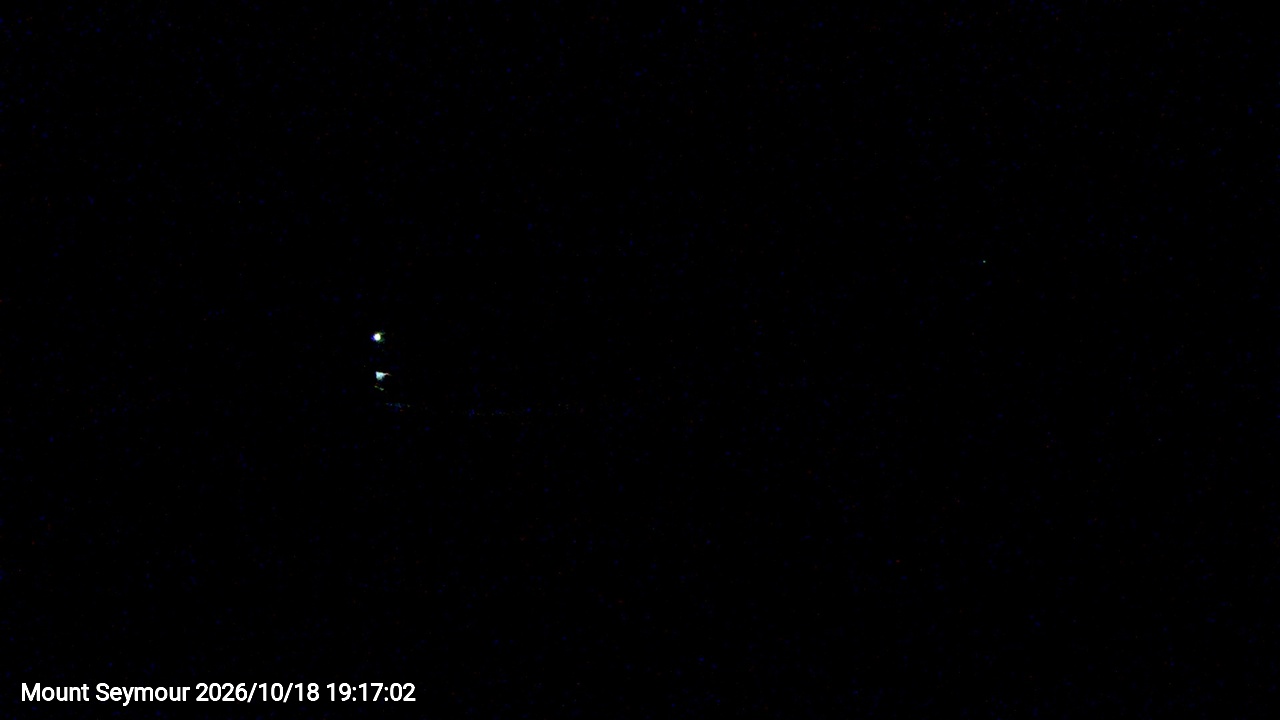 Webcam frame from Mount Seymour at 2026/10/18 19:00