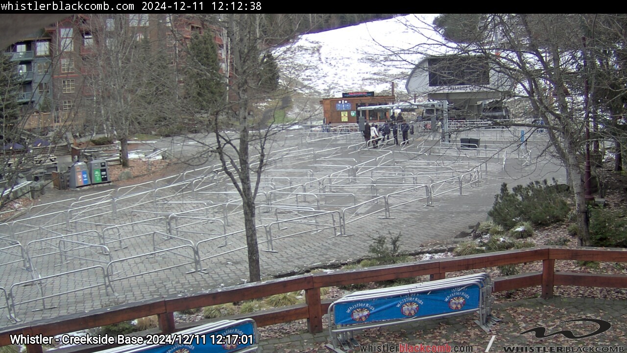 Webcam frame from Whistler - Creekside Base at 2024/12/11 12:00