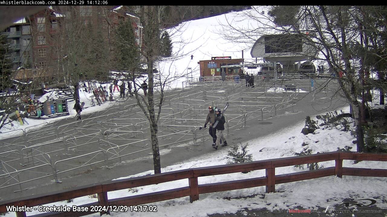 Webcam frame from Whistler - Creekside Base on 2024/12/29