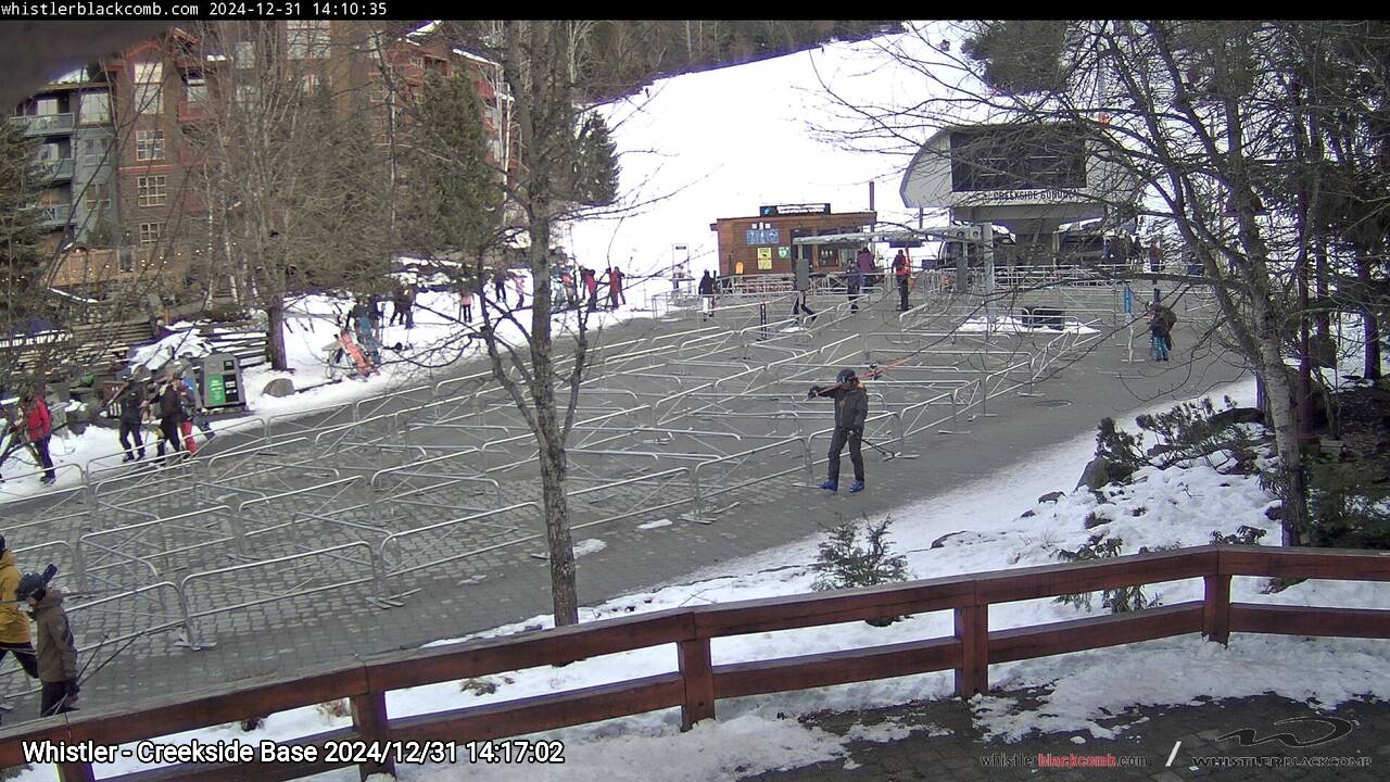 Webcam frame from Whistler - Creekside Base on 2024/12/31
