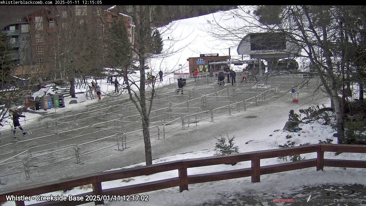 Webcam frame from Whistler - Creekside Base at 2025/01/11 12:00