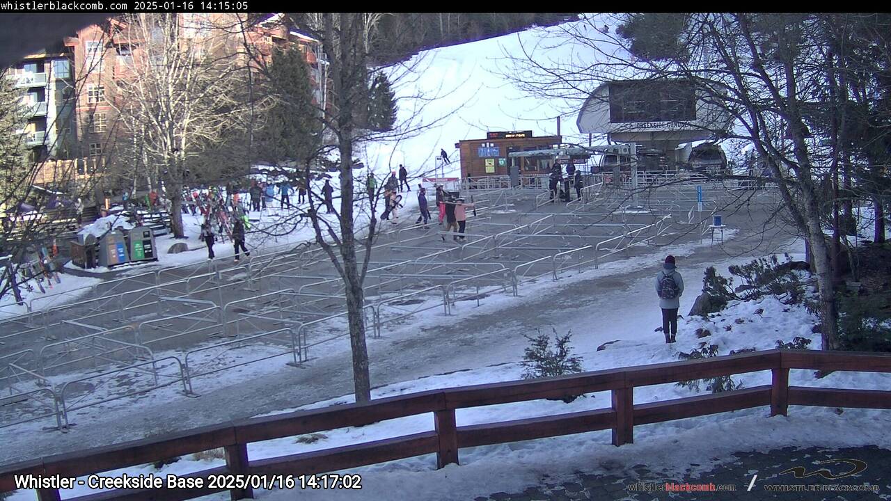 Webcam frame from Whistler - Creekside Base on 2025/01/16