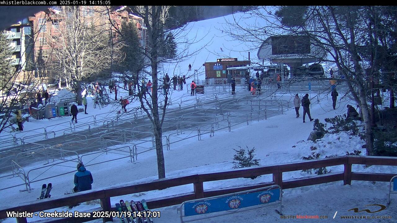Webcam frame from Whistler - Creekside Base on 2025/01/19