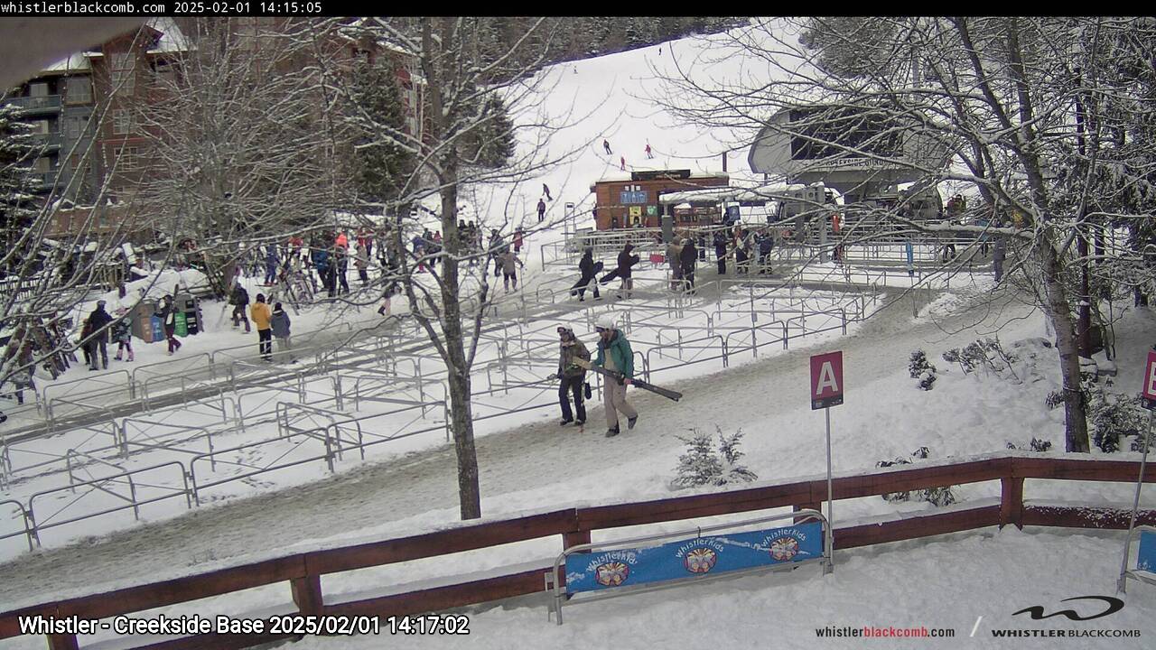 Webcam frame from Whistler - Creekside Base on 2025/02/01