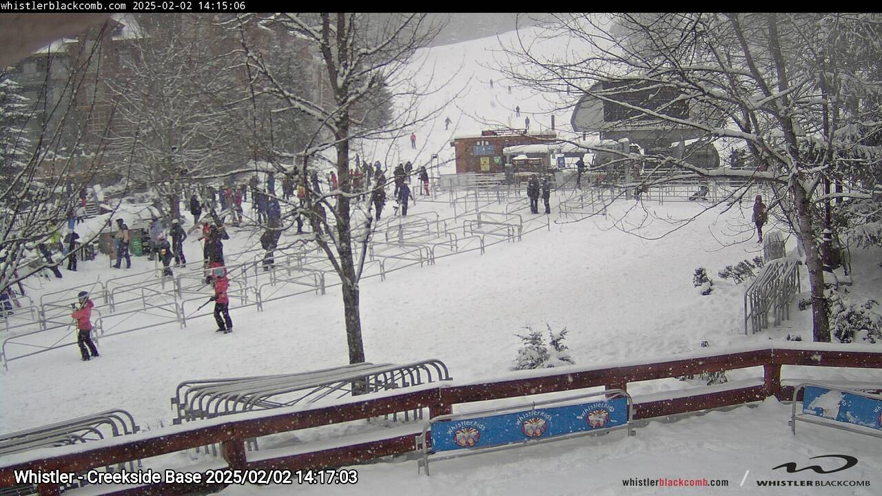 Webcam frame from Whistler - Creekside Base on 2025/02/02