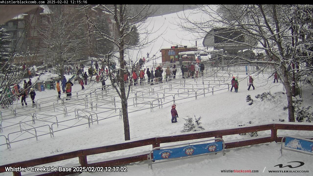Webcam frame from Whistler - Creekside Base at 2025/02/02 12:00