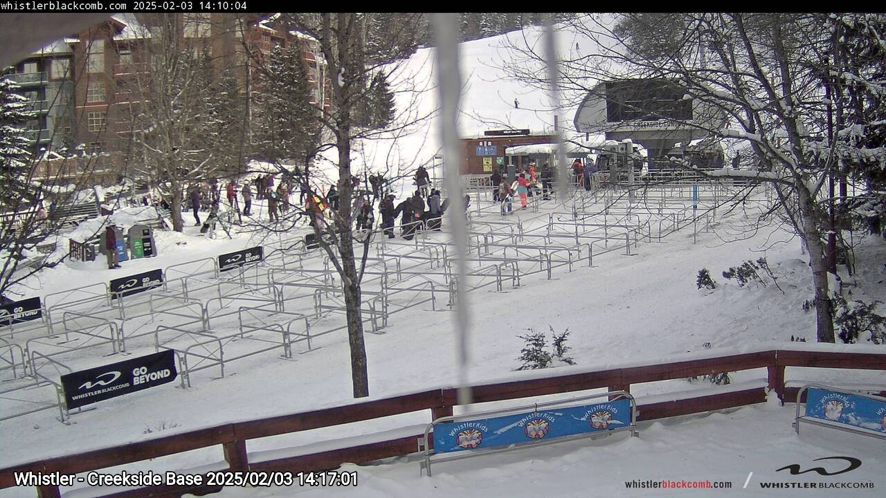 Webcam frame from Whistler - Creekside Base on 2025/02/03