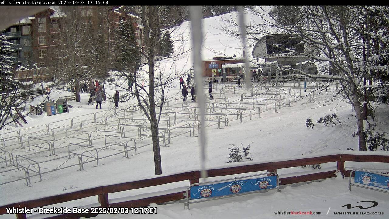 Webcam frame from Whistler - Creekside Base at 2025/02/03 12:00