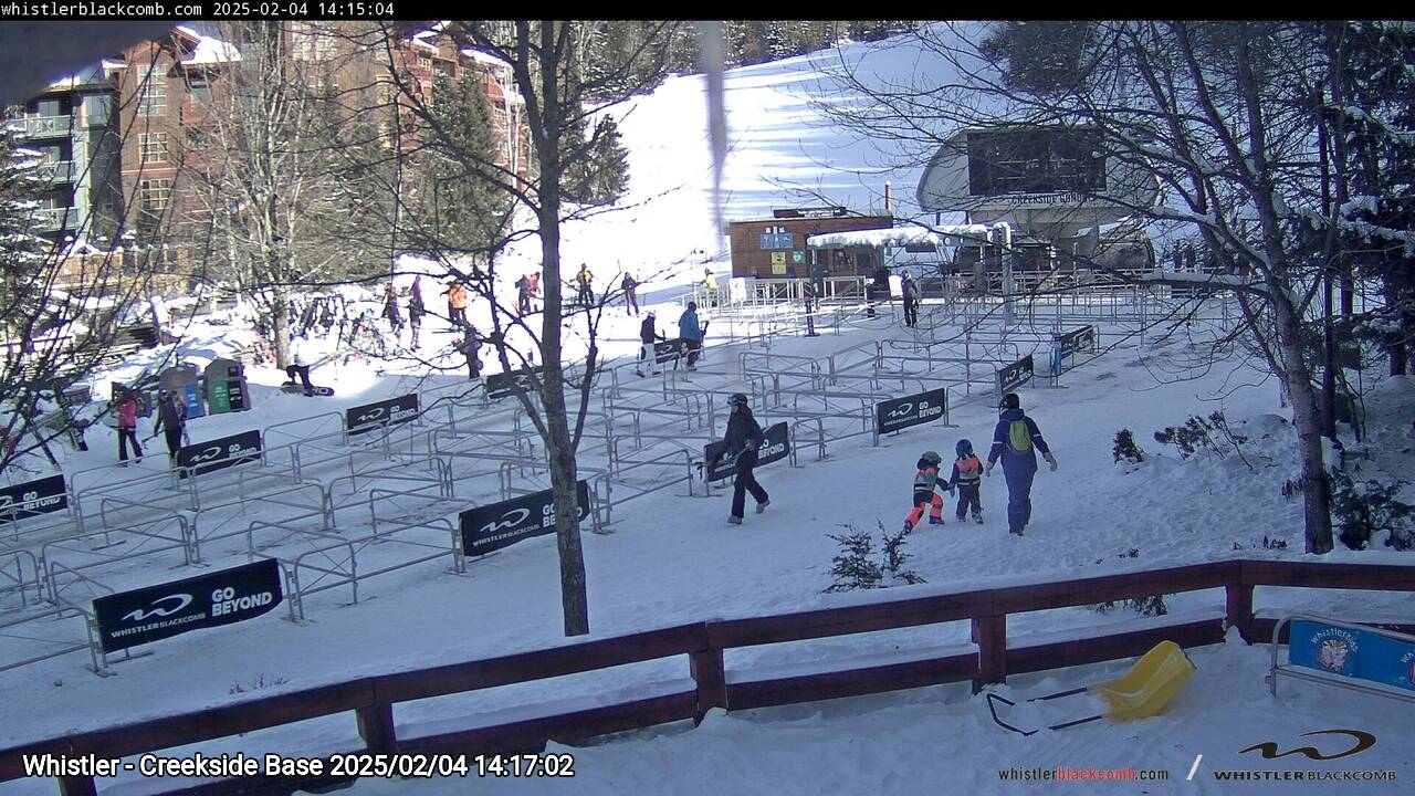 Webcam frame from Whistler - Creekside Base on 2025/02/04