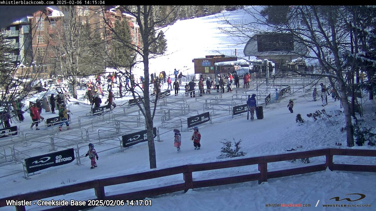 Webcam frame from Whistler - Creekside Base on 2025/02/06