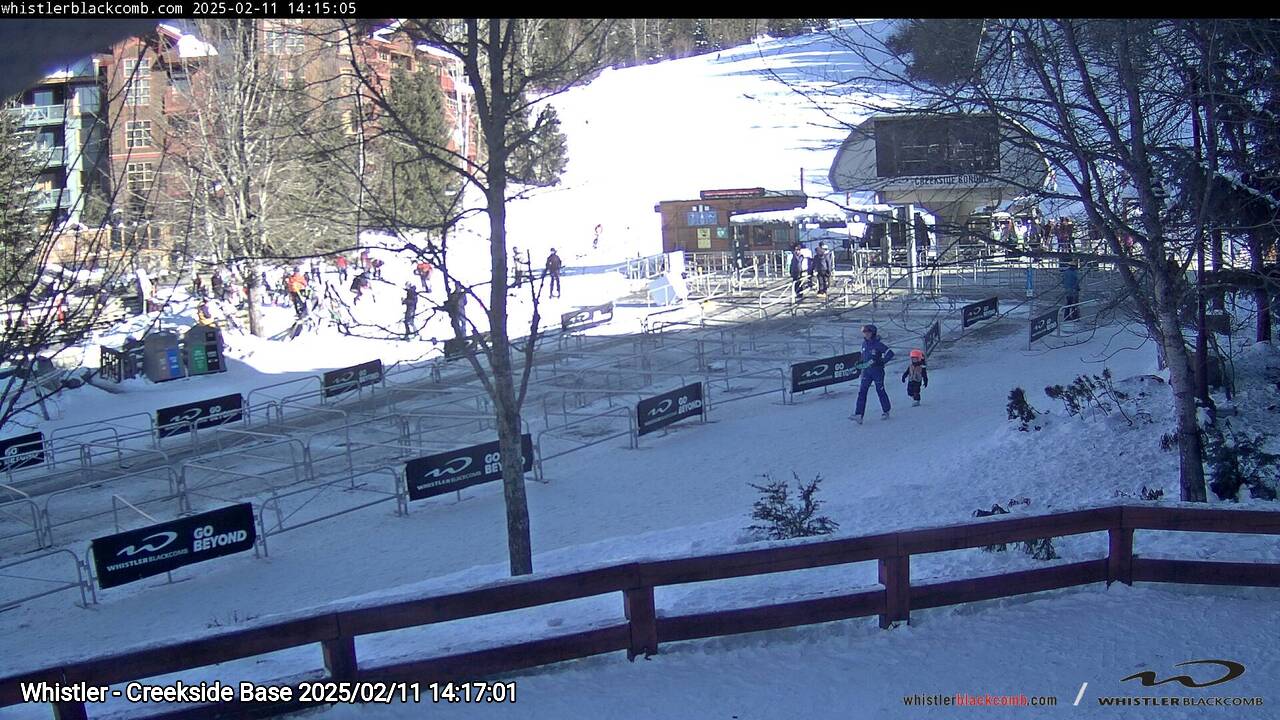 Webcam frame from Whistler - Creekside Base on 2025/02/11