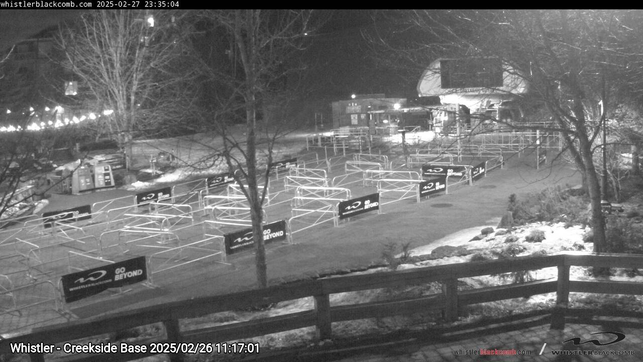 Webcam frame from Whistler - Creekside Base on 2025/02/26