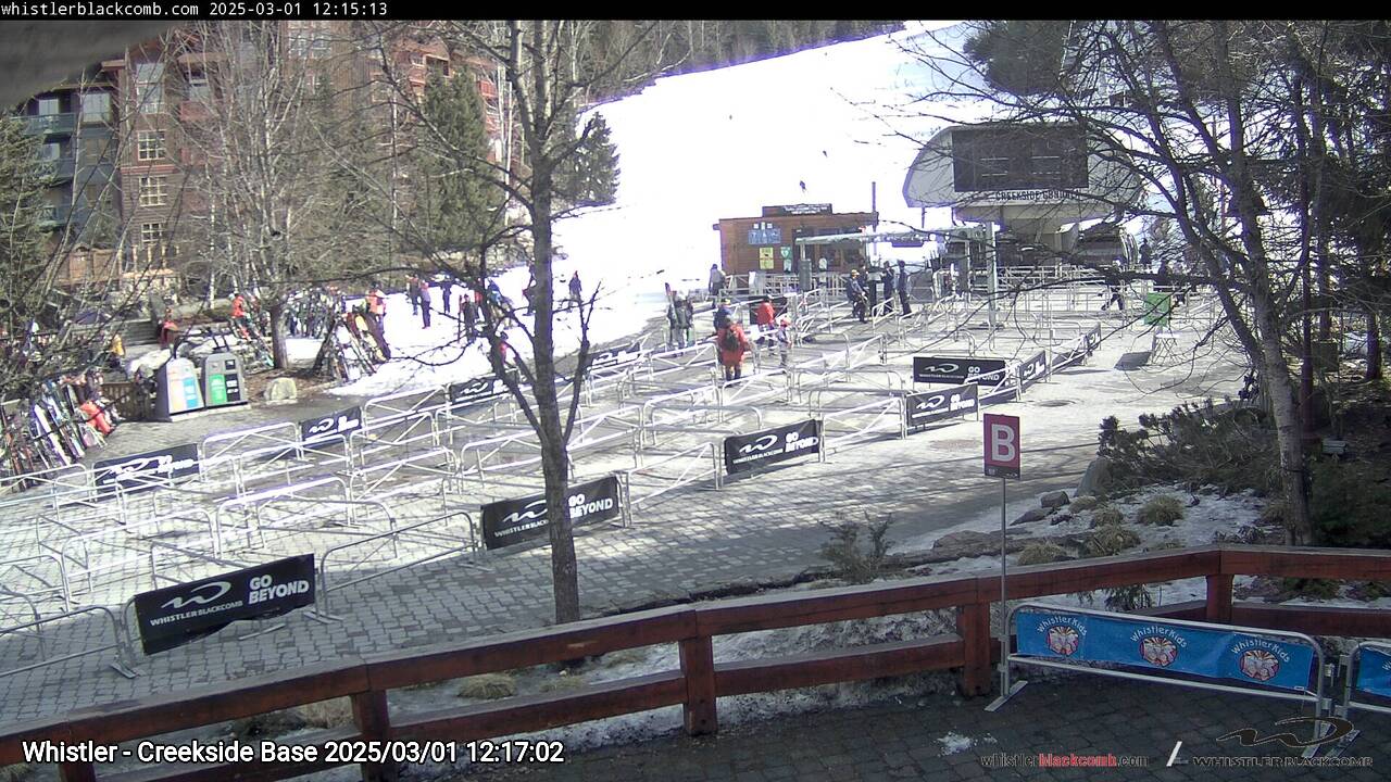 Webcam frame from Whistler - Creekside Base at 2025/03/01 12:00