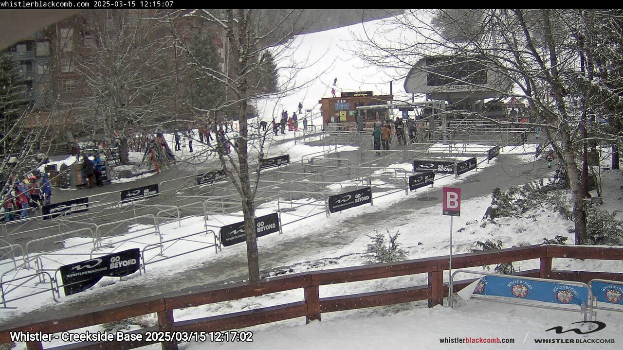 Webcam frame from Whistler - Creekside Base at 2025/03/15 12:00