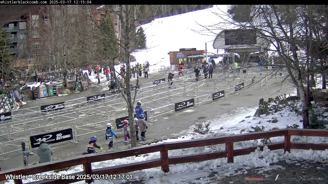 Webcam frame from Whistler - Creekside Base at 2025/03/17 12:00