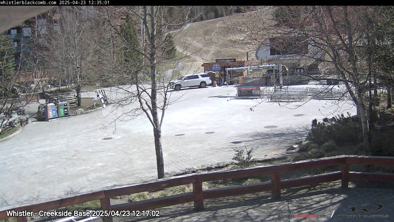 Webcam frame from Whistler - Creekside Base at 2025/04/23 12:00