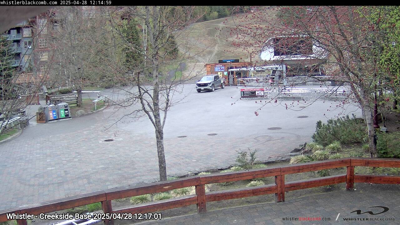 Webcam frame from Whistler - Creekside Base at 2025/04/28 12:00