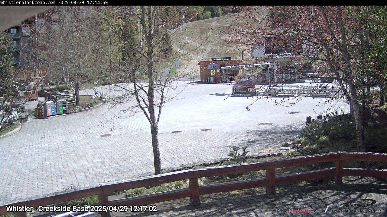 Webcam frame from Whistler - Creekside Base at 2025/04/29 12:00