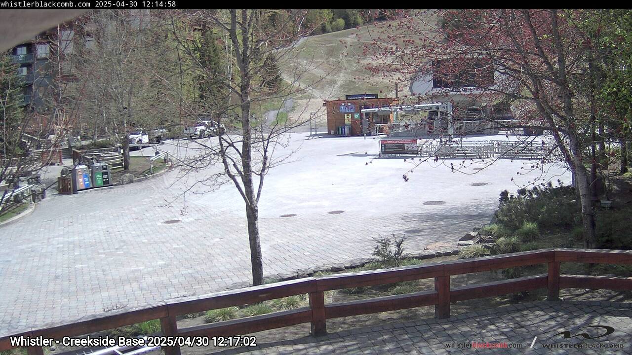Webcam frame from Whistler - Creekside Base at 2025/04/30 12:00