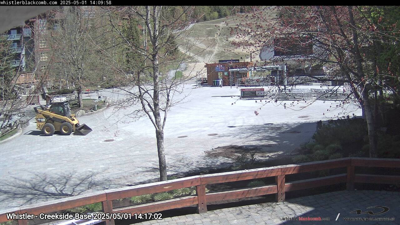 Webcam frame from Whistler - Creekside Base on 2025/05/01