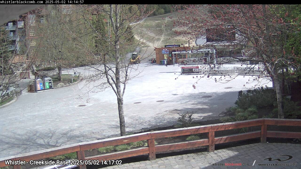Webcam frame from Whistler - Creekside Base on 2025/05/02