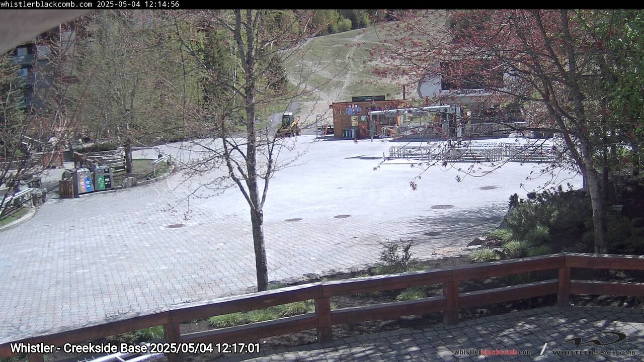 Webcam frame from Whistler - Creekside Base at 2025/05/04 12:00