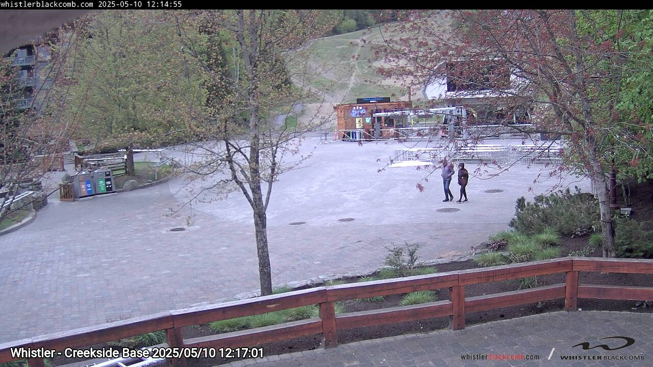 Webcam frame from Whistler - Creekside Base at 2025/05/10 12:00