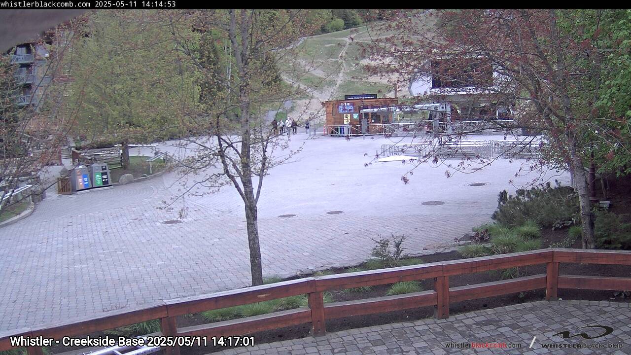 Webcam frame from Whistler - Creekside Base on 2025/05/11