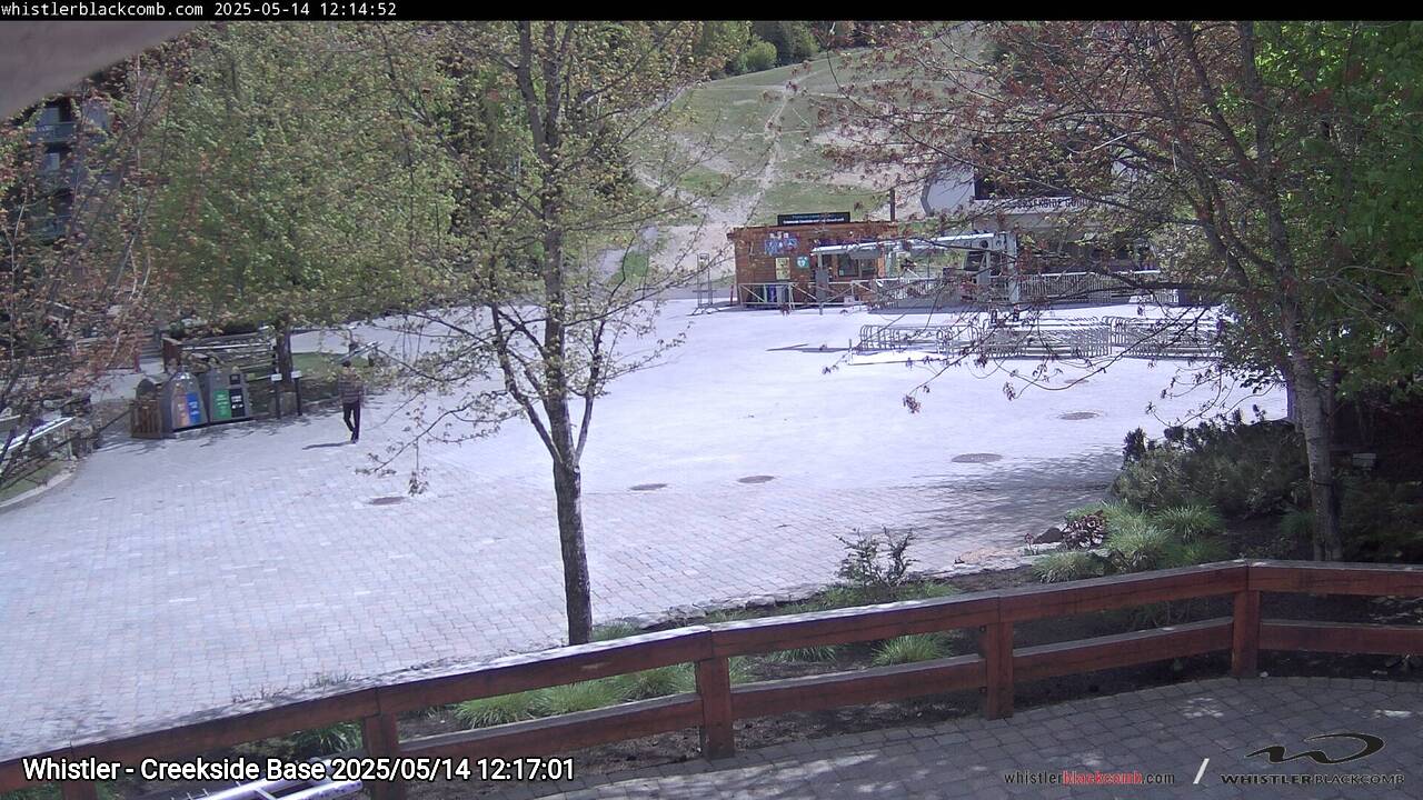 Webcam frame from Whistler - Creekside Base at 2025/05/14 12:00