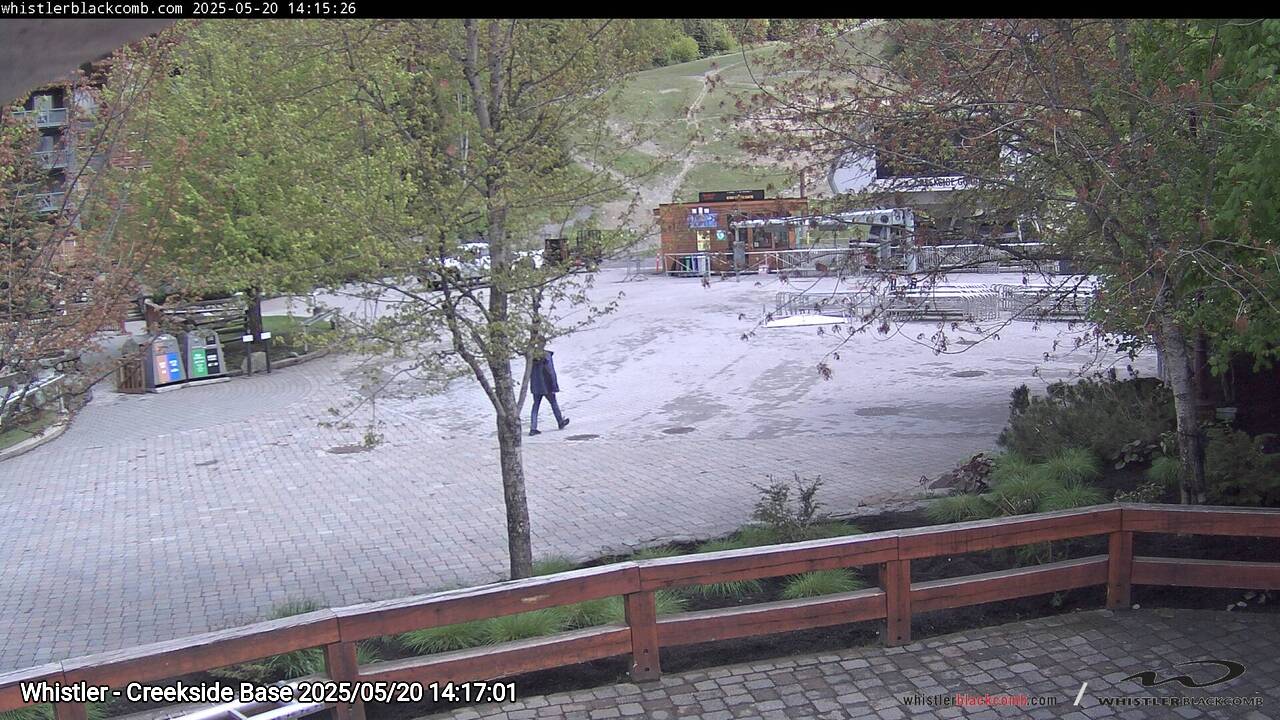 Webcam frame from Whistler - Creekside Base on 2025/05/20