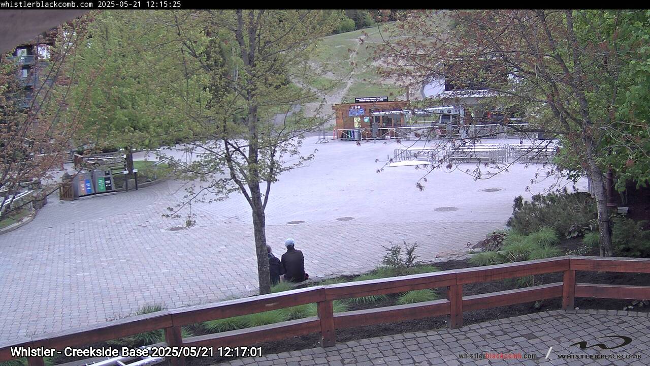Webcam frame from Whistler - Creekside Base at 2025/05/21 12:00
