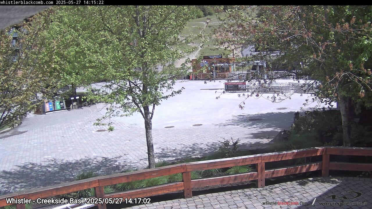 Webcam frame from Whistler - Creekside Base on 2025/05/27