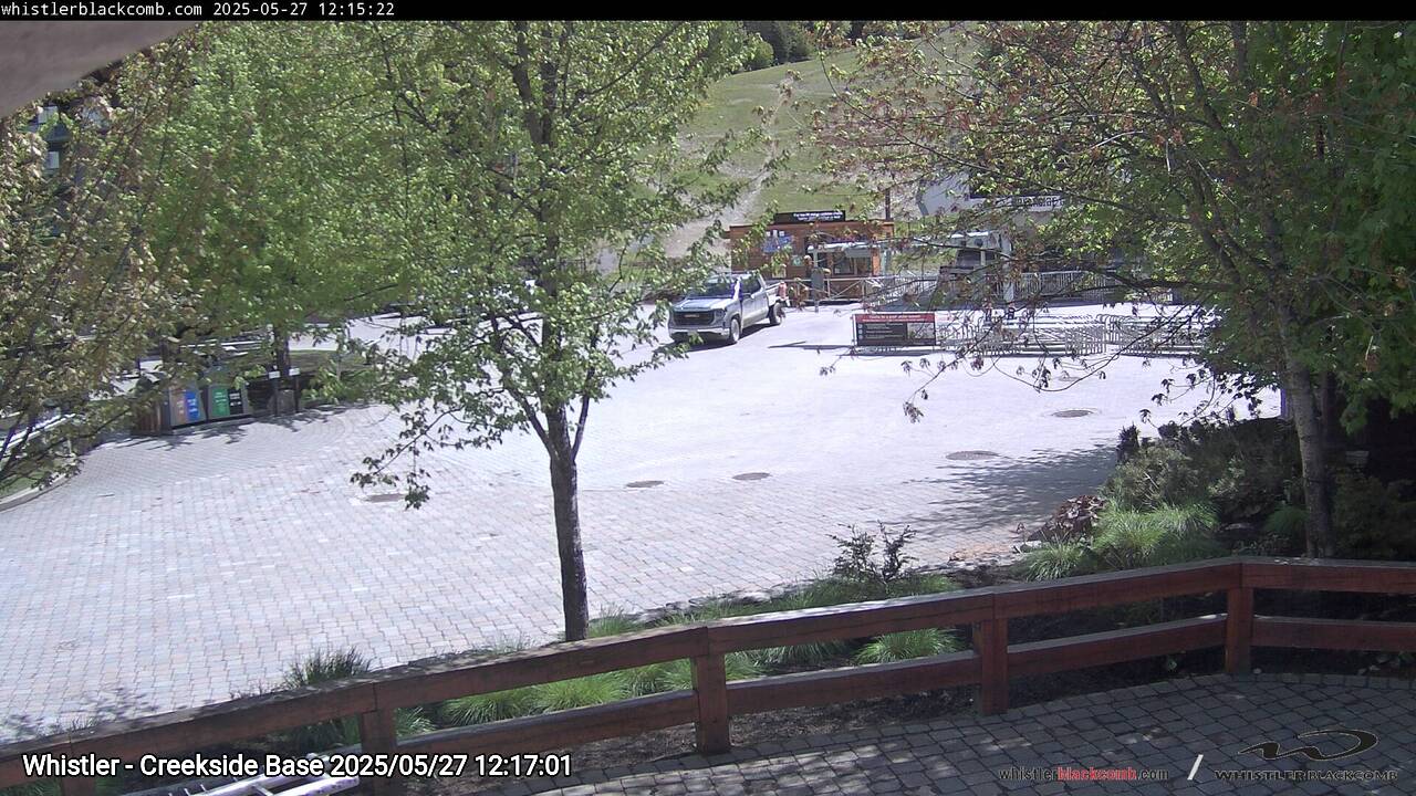 Webcam frame from Whistler - Creekside Base at 2025/05/27 12:00