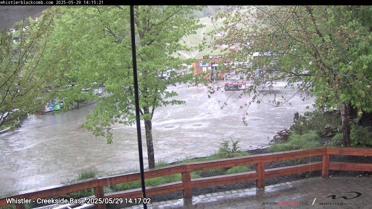 Webcam frame from Whistler - Creekside Base on 2025/05/29