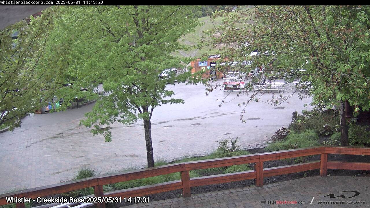 Webcam frame from Whistler - Creekside Base on 2025/05/31