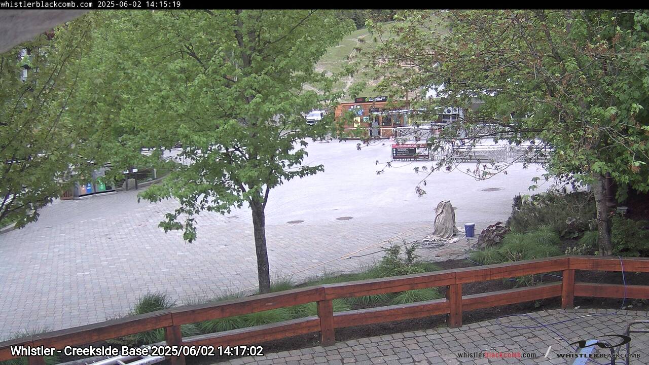 Webcam frame from Whistler - Creekside Base on 2025/06/02