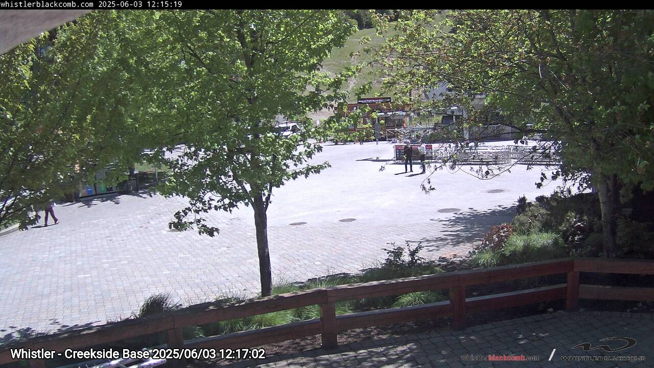 Webcam frame from Whistler - Creekside Base at 2025/06/03 12:00