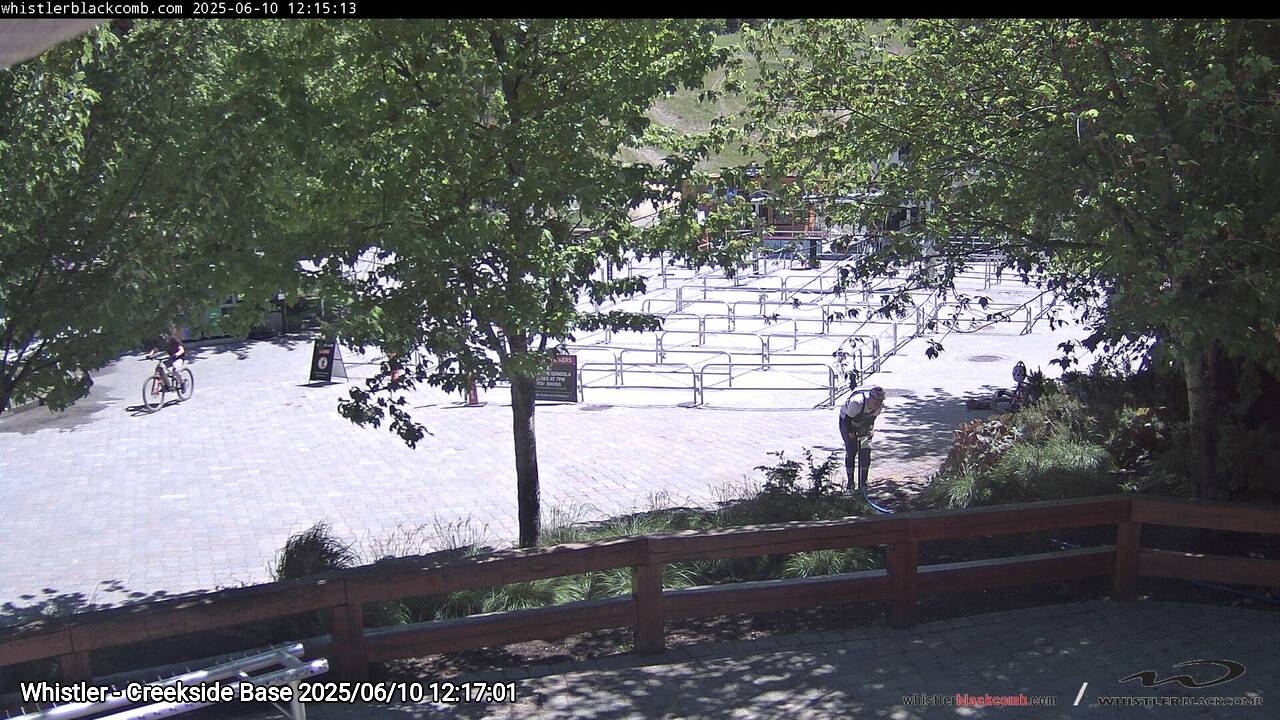 Webcam frame from Whistler - Creekside Base at 2025/06/10 12:00