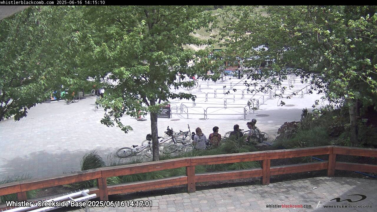 Webcam frame from Whistler - Creekside Base on 2025/06/16