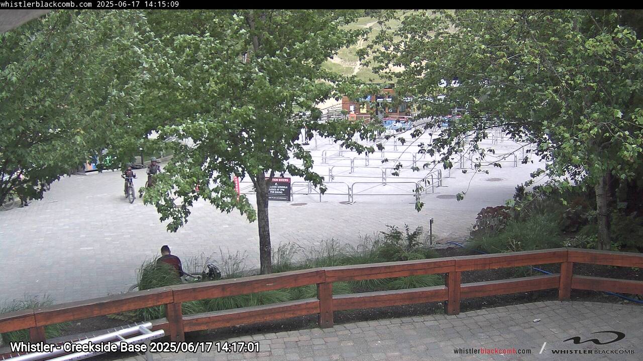 Webcam frame from Whistler - Creekside Base on 2025/06/17