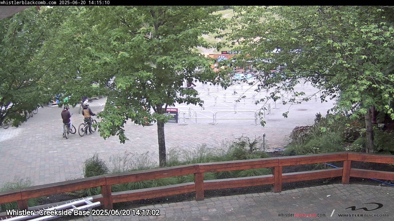 Webcam frame from Whistler - Creekside Base on 2025/06/20