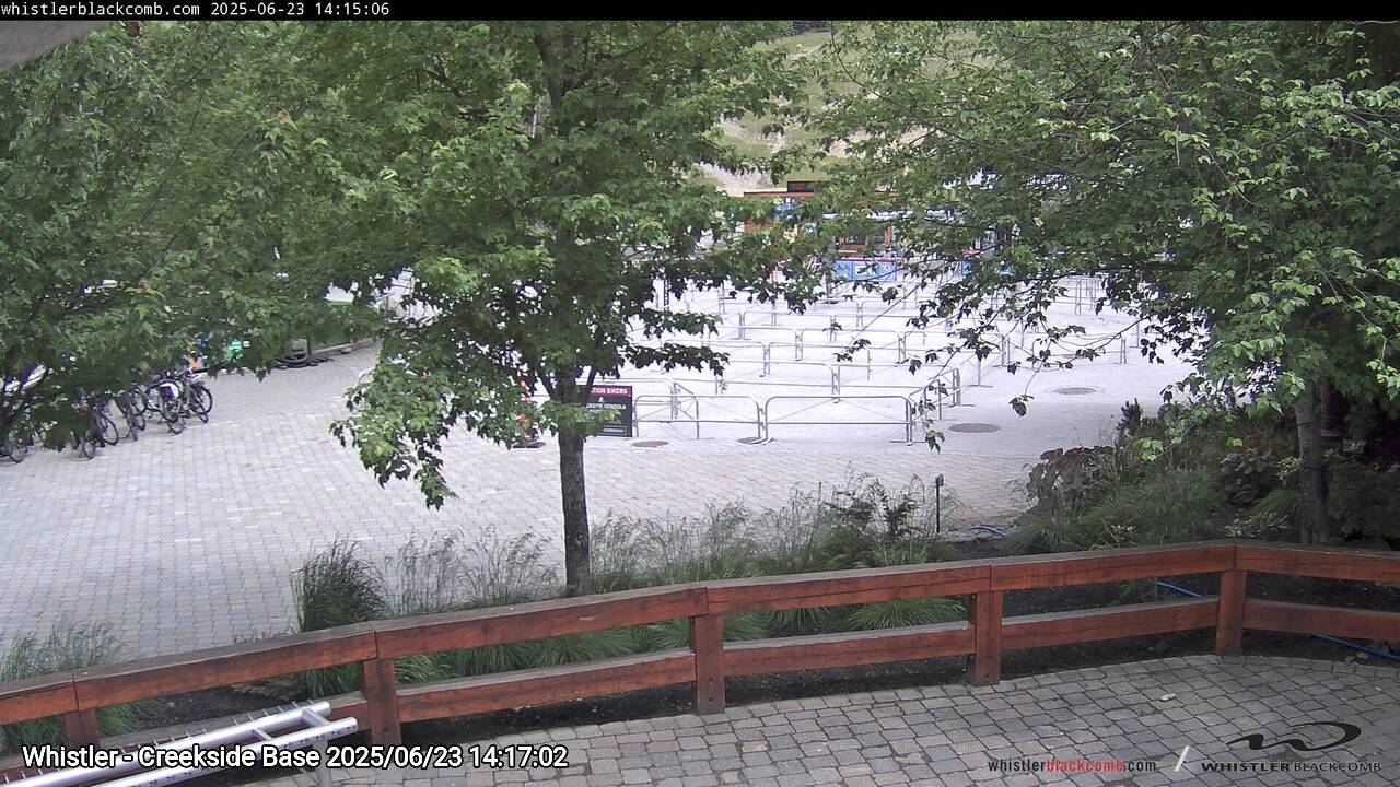Webcam frame from Whistler - Creekside Base on 2025/06/23