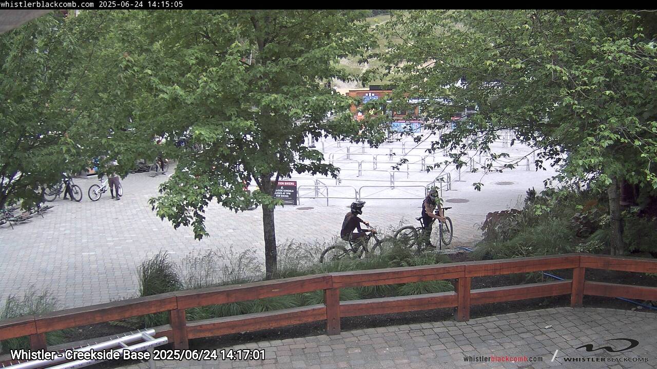 Webcam frame from Whistler - Creekside Base on 2025/06/24