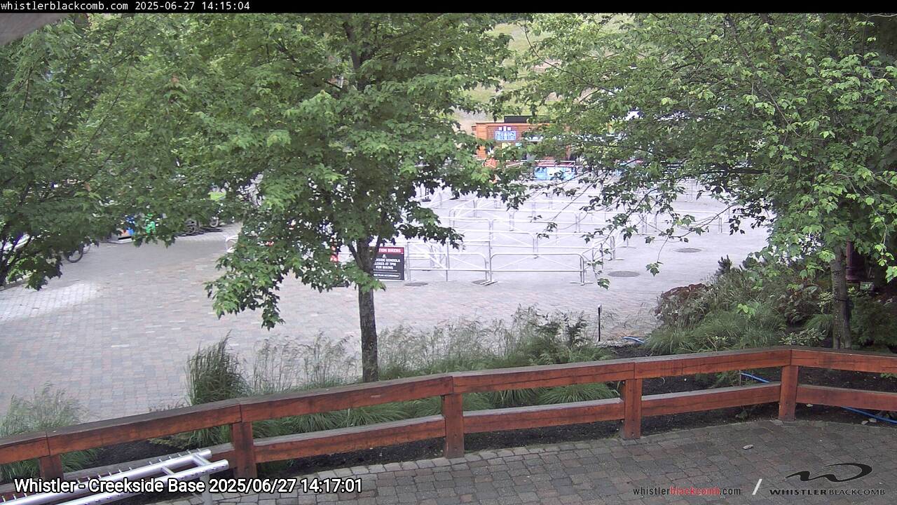 Webcam frame from Whistler - Creekside Base on 2025/06/27