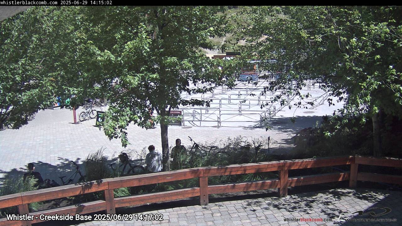 Webcam frame from Whistler - Creekside Base on 2025/06/29
