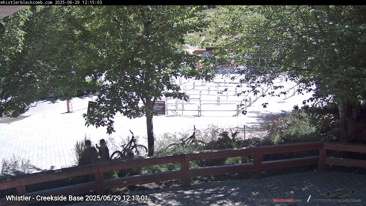 Webcam frame from Whistler - Creekside Base at 2025/06/29 12:00