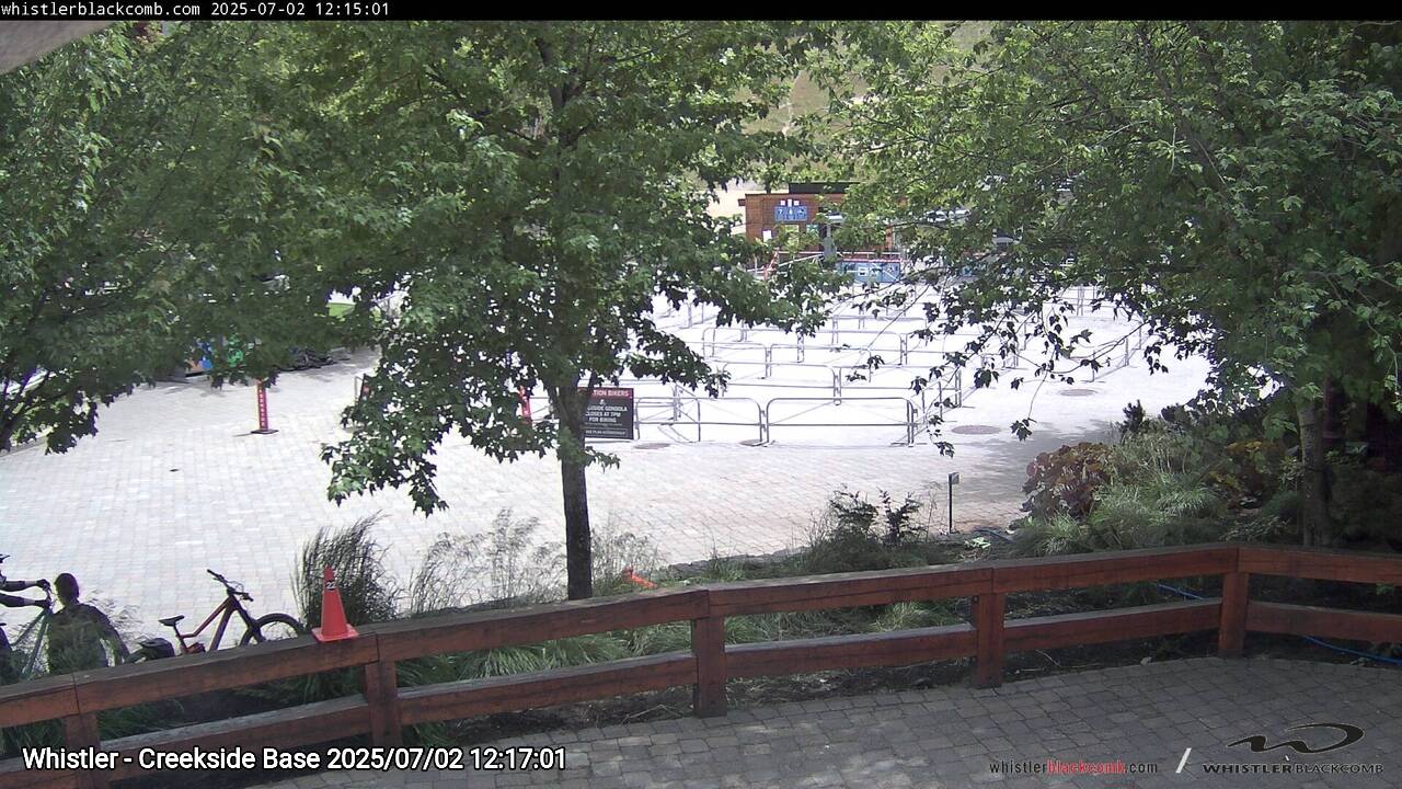 Webcam frame from Whistler - Creekside Base at 2025/07/02 12:00