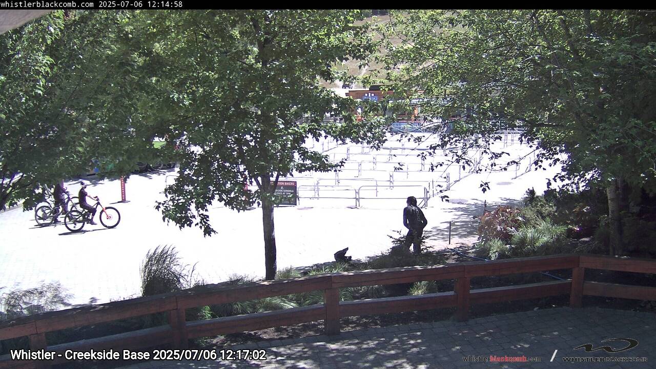 Webcam frame from Whistler - Creekside Base at 2025/07/06 12:00