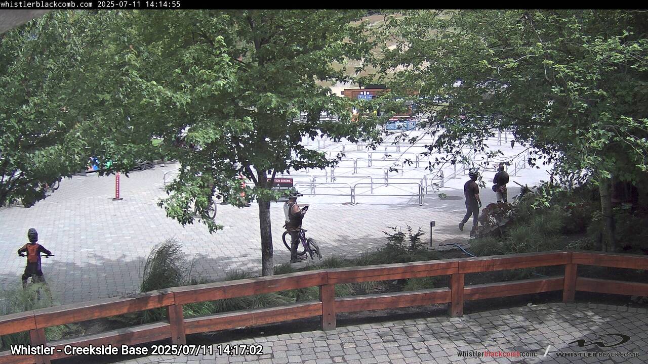 Webcam frame from Whistler - Creekside Base on 2025/07/11
