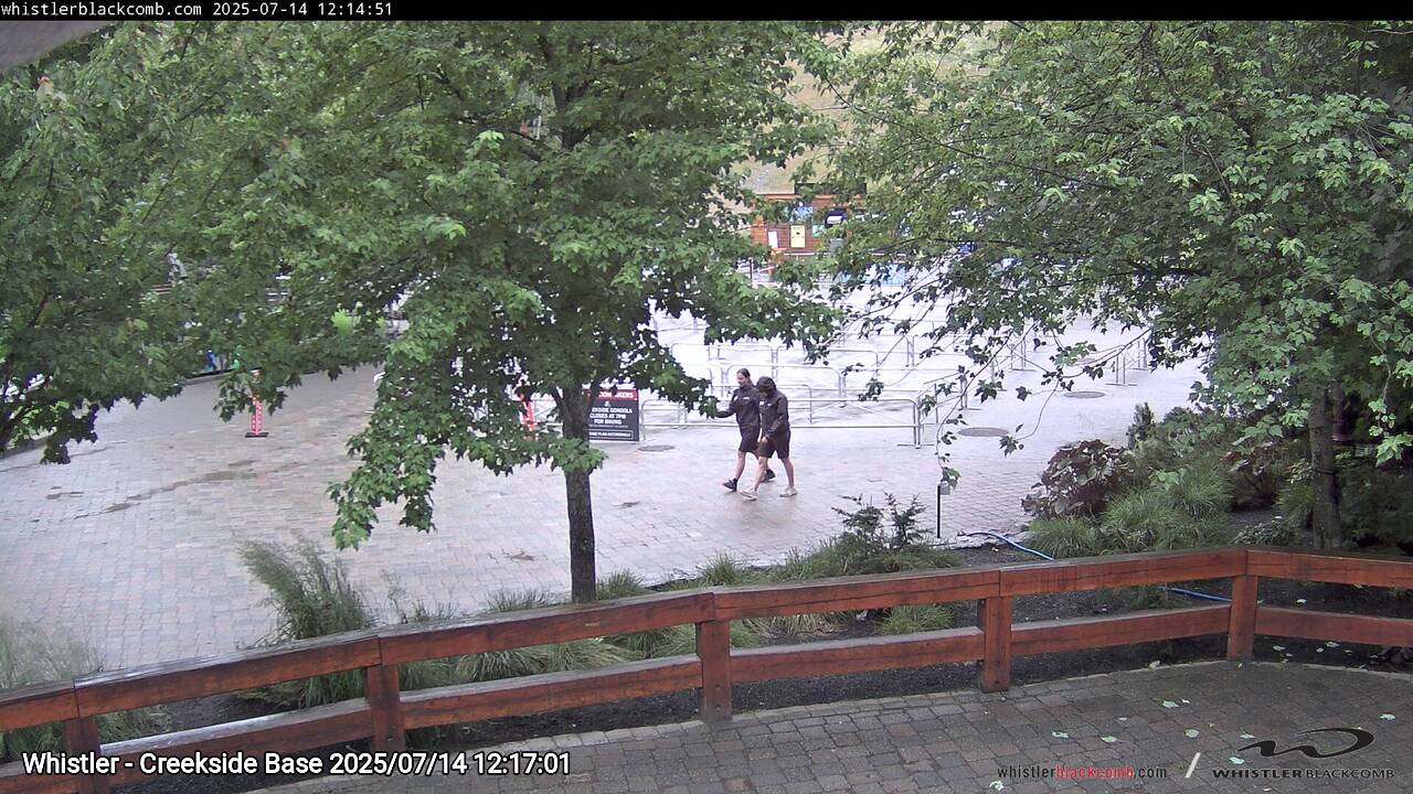 Webcam frame from Whistler - Creekside Base at 2025/07/14 12:00